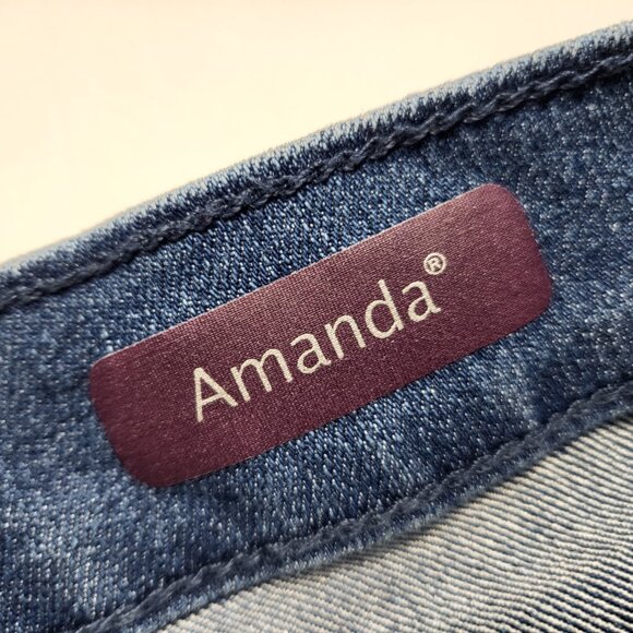 Gloria Vanderbilt Amanda Jeans Womens 16 Long High Rise Straight Leg 36 X 32 - Picture 4 of 16